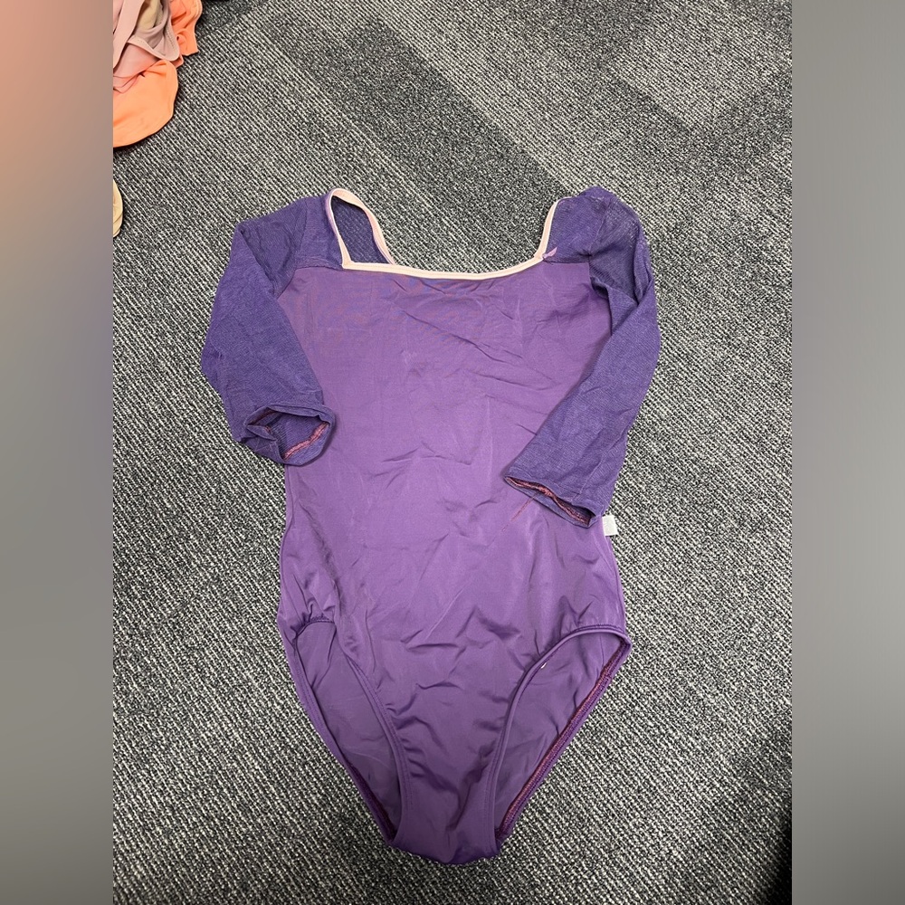 Purple Long-Sleeve Women's Bodysuit